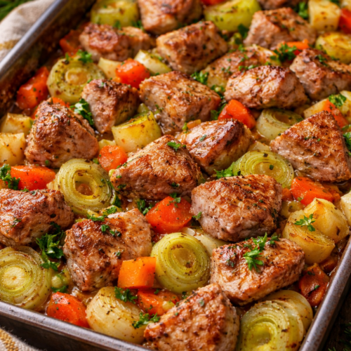 Svinjsko meso sa prazilukom