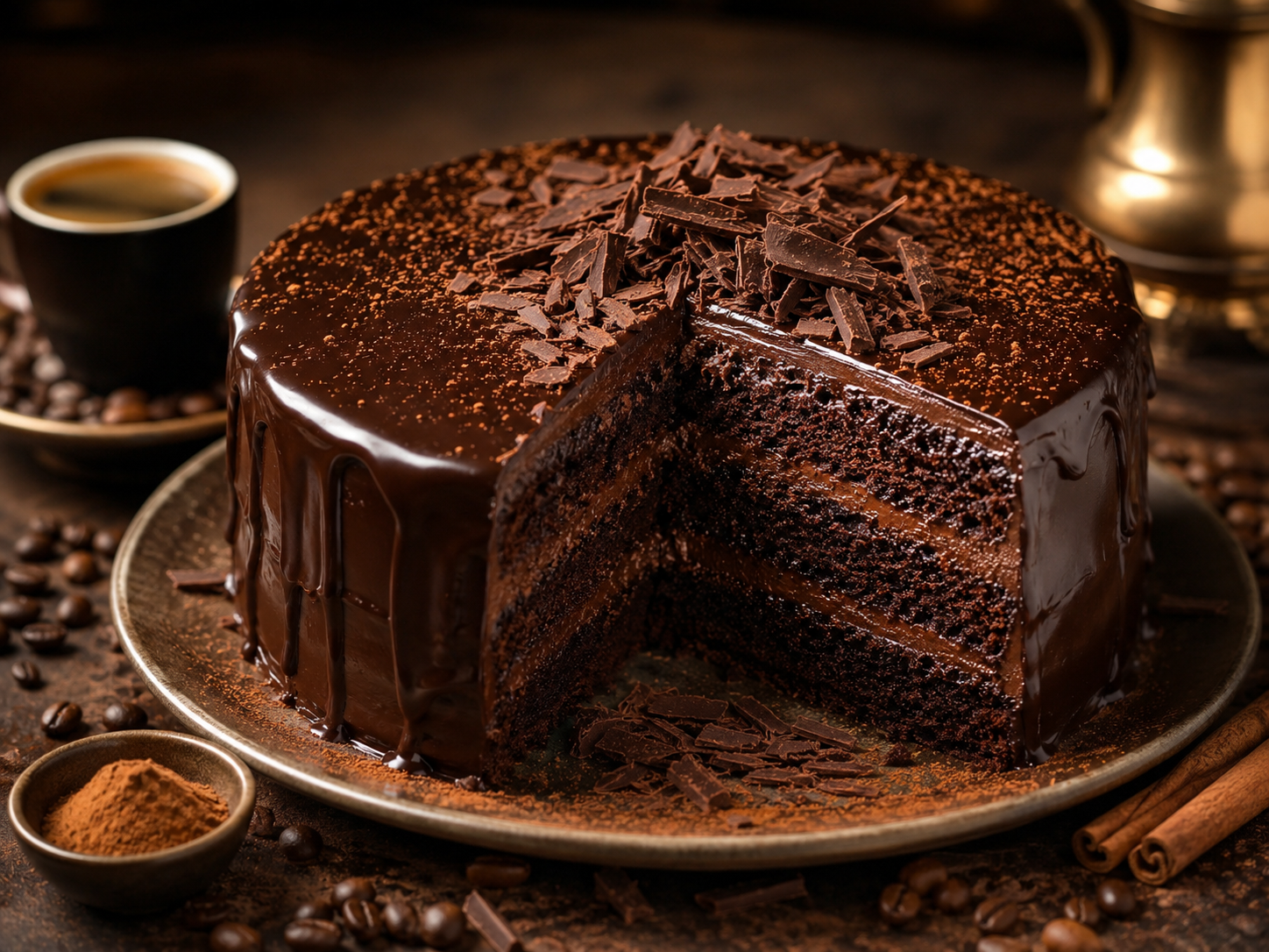 Čokoladna torta sa espressom i cimetom