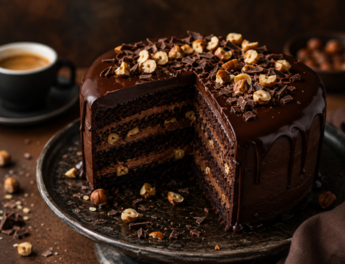 Tamna čokoladna torta sa espresoom i lešnicima