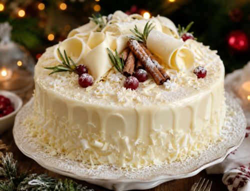 Božićna torta sa belom čokoladom i kardamomom